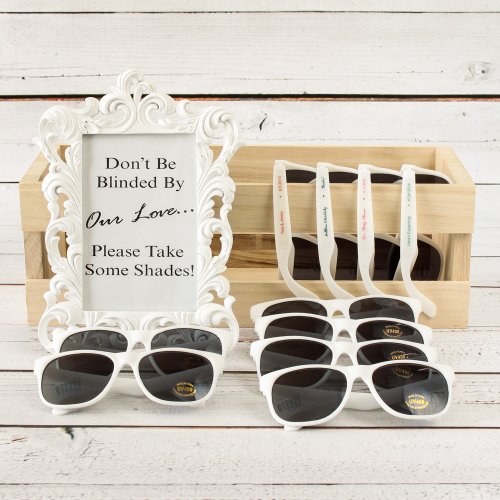 wedding favor Sunglasses with Personalized Labels
