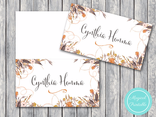 Autumn-Fall-Floral-File-Wedding-Name-cards-Name-Tags-Printable-Tent-Style-cards