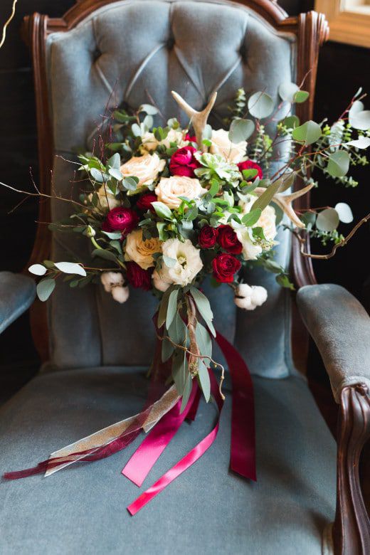 Romantic-Winter-Rustic-Wedding-Flower-Bouquet
