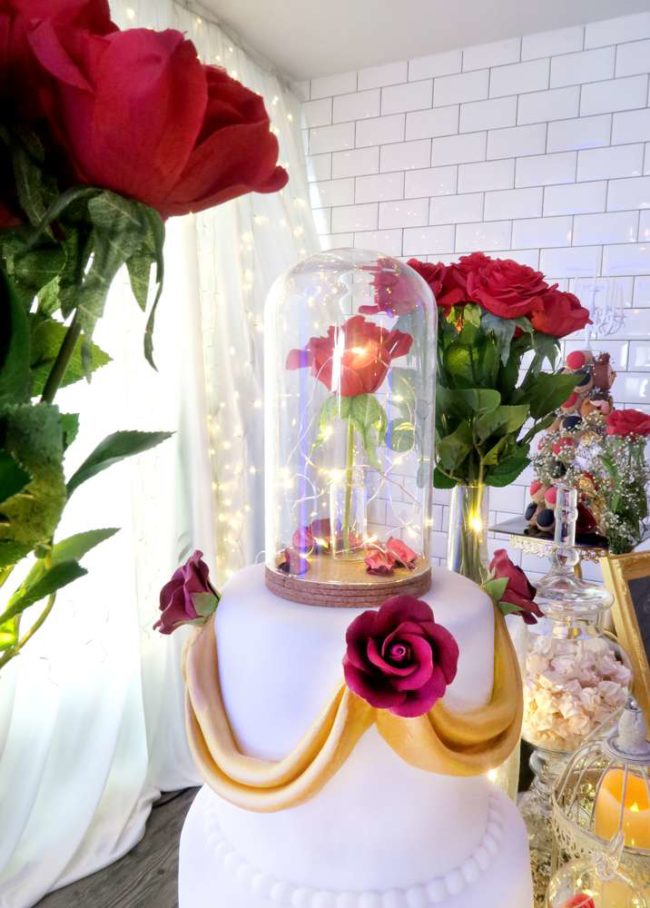 Beauty-And-The-Beast-Dream-Wedding-Cake-decor