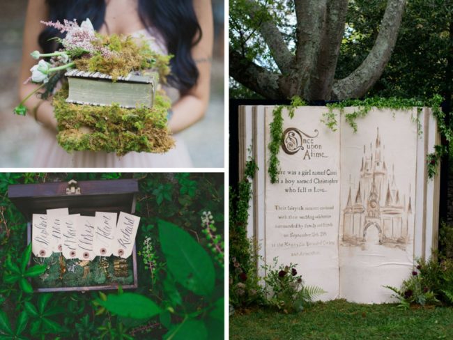 fairytale wedding ideas moss and happily ever after