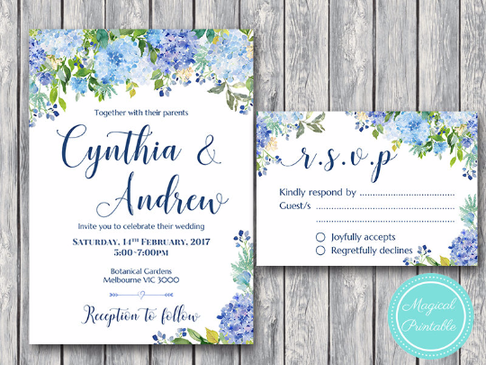 Blue-Hydrangea-Floral-Wedding-Invitation-Suite-RSVP