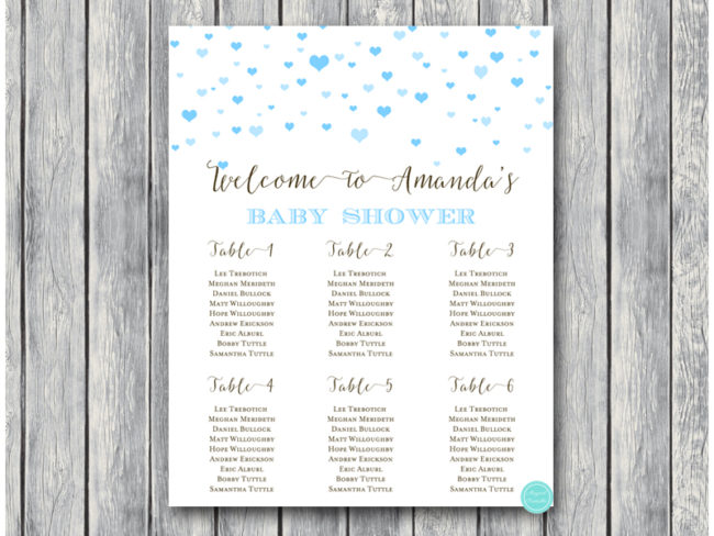 sn595 hearts baby shower seating chart for blue hearts download