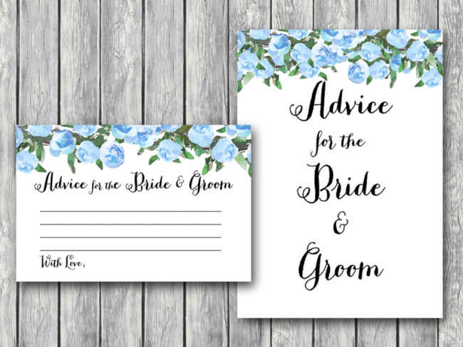 TH17-5x7-advice-for-bride-groom-sign-blue-bridal-shower