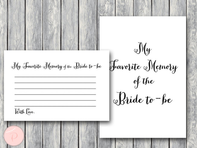 TH00-5x7-favorite-memory-of-the-bride-sign bridal shower activity