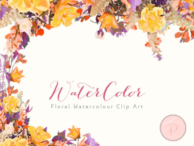 velvet-boho-florals-watercolor-cliparts