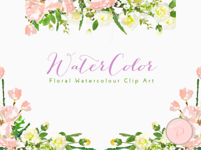 WCA74-pink-romantic-elegant-flower-cliparts-borders
