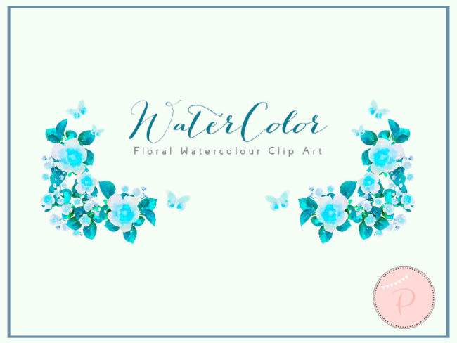 WCA77-blue-floral-butterfly-cliparts-romantic
