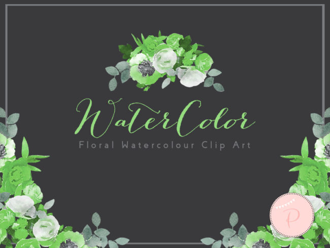 elegant-wedding-green-watercolor-floral-cliparts-bouquet