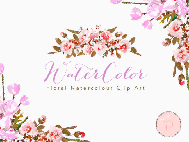 WCA84-boho-watercolor-floral-cliparts