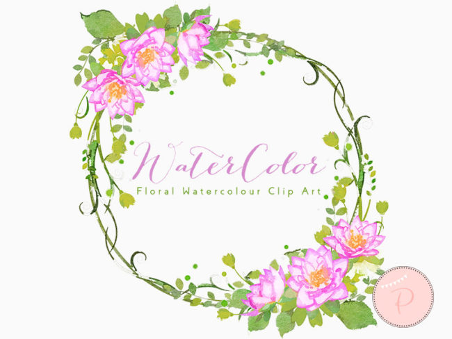WCA87-pink-dahlia-floral-clipart-png-wreath
