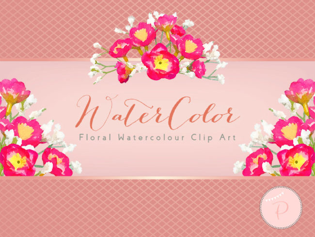 WCA91-pink-white-baby-breath-flower-clipart