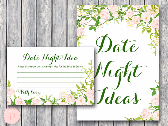 Garden Date Night Ideas Instant Download