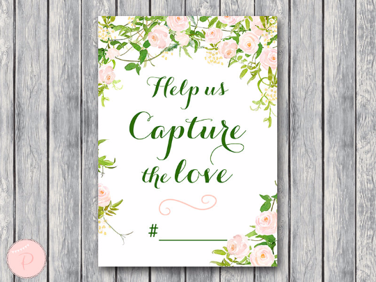 Garden Help us capture the love Hashtag