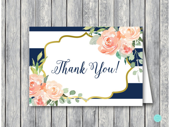 TH74-Thank-You-fold-card-floral-navy-stripes