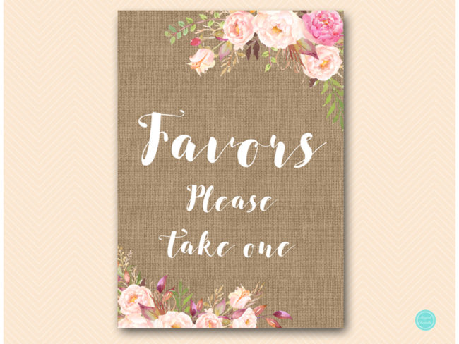 BS546B-sign-favors-boho-floral-burlap-table-signs