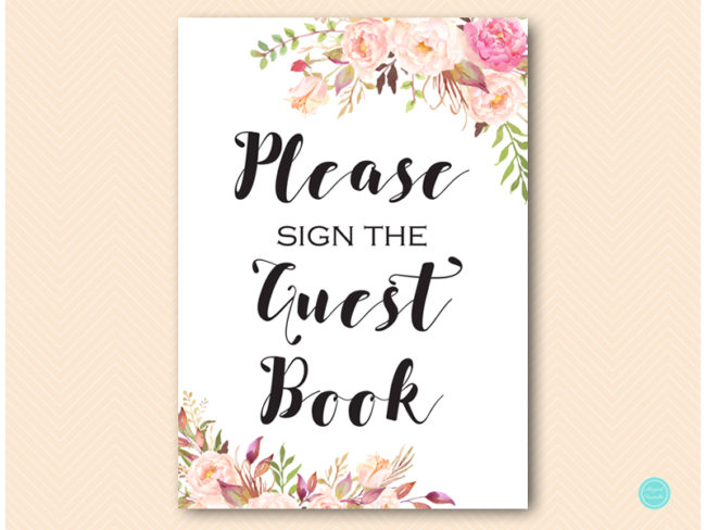 BS546-sign-guestbook-boho-floral-signage
