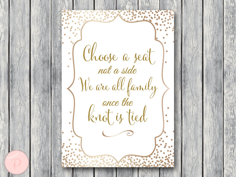 WD93-Choose-a-seat-golden-wedding-signs