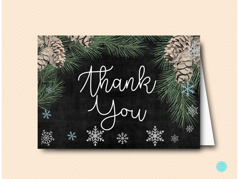 WS73 -thank-you-card-winter-wedding-snowflake-thank-you-cards
