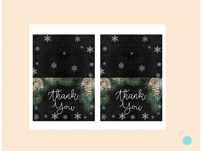 WS73 -thank-you-card-winter-wedding-snowflake-thank-you