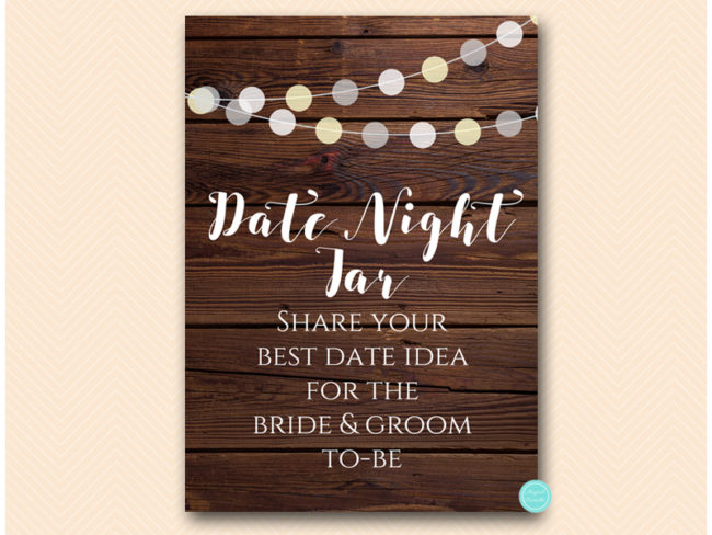 SN598-sign-date-night-idea-rustic night lights wooden background