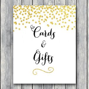 Cards and Gifts Sign Bridal Shower thank you Baby Shower cards WD47 85pp