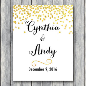 Personalized Welcome sign Bridal shower wedding sign WD47 TH07