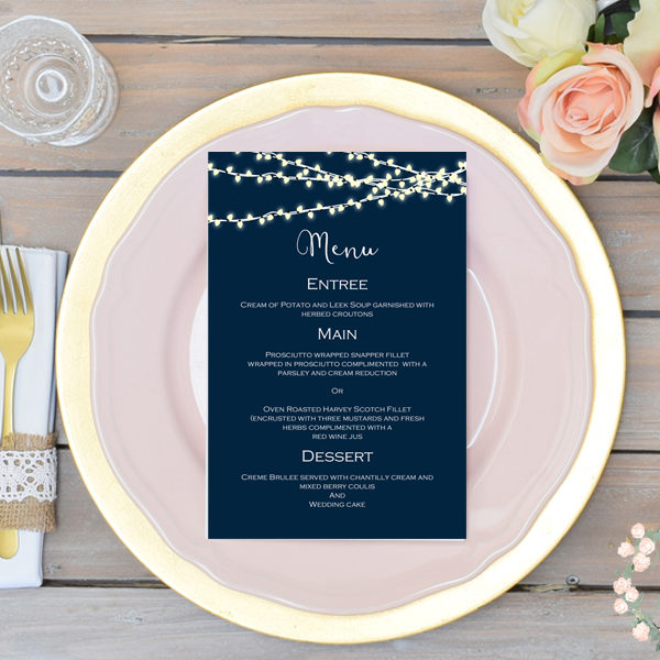 navy-blue-night-string-lights-wedding-menu-engagement-party-bridal-shower