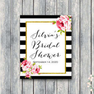 personalized welcome sign for wedding bridal shower engagement party