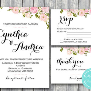 personalized-wd67-pink-custom-wedding-invitation