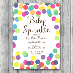 CUSTOM Sprinkle Baby Shower Invitation tlc454