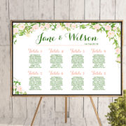 Custom Fresh Garden Find your Seat-Printable Wedding Seating Chart