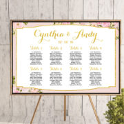 custom-pink-floral-gold-find-your-seat-chart-printable-wedding-seating-chart