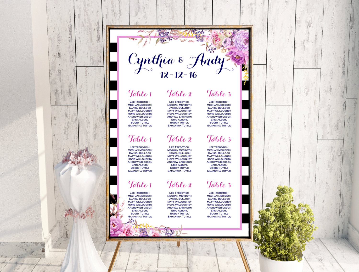 Blank Seating Charts To Print