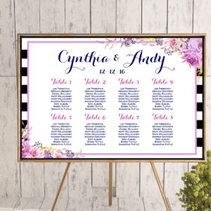 custom-purple-flowers-find-your-seat-chart-printable-wedding-seating-poster