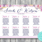custom-purple-flowers-stripes-find-your-seat-chart-printable-seating-chart-poster-2