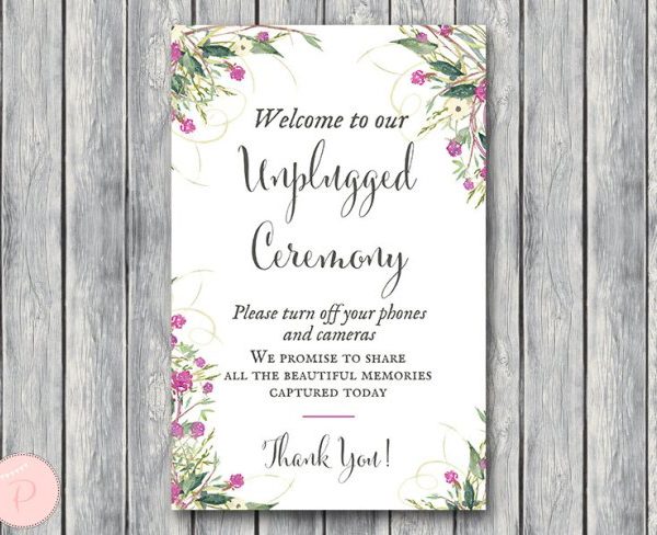 WD106-Unplugged-Ceremony-Sign