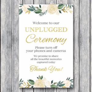 Printable Wedding Decoration Signs Package- This Item is Instant Download (Digital File), so you will receive a download link for your purchased file/s within 5 minutes - WHAT IS INCLUDED: Printable (Download File) Wedding Decoration Signs Pack: File Format : Not editable | Page Size: 5 x7" & 8x10" (JPEG file and PDF file) | small cards are 5x3.5" UNPLUGGED CEREMONY UNPLUGGED WEDDING Blush and Gold Floral Unplugged Ceremony Sign Blush and Gold Floral Unplugged Wedding Sign