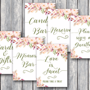 Boho-Floral-Bridal-Shower-Table-Signs-Package-1