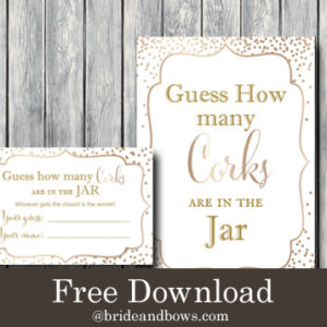FREE Gold Dots How many corks Game