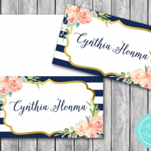 Navy-Gold-Wedding-Name-cards-Tent-Style-Cards-Printable