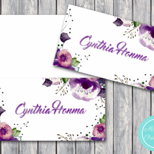 Purple-Watercolor-Floral-File-Wedding-Name-cards-Name-Tags-Printable-Tent-Style-cards