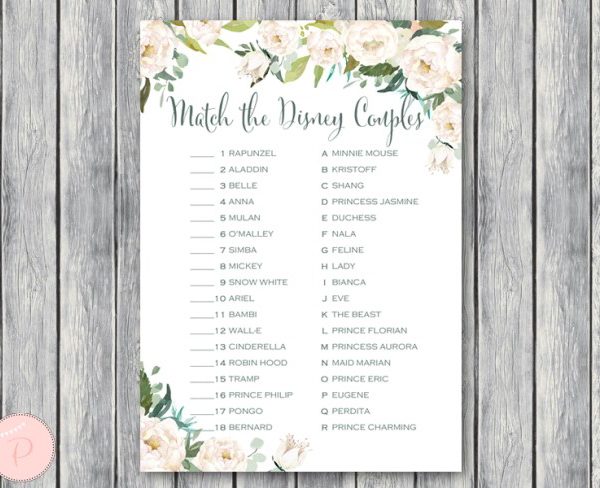 TH61-disney-couple-match-game-ivory-floral-bridal-shower-games