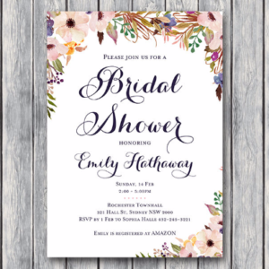 Purple-Buttercup-Personalized-Wedding-Invitations-Bridal-shower-invitation-Printable-Invitation