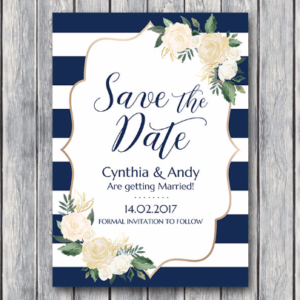 Elegant_Floral_Navy_Ivory_Stripe_Save_The_Date_Wedding_Invitation