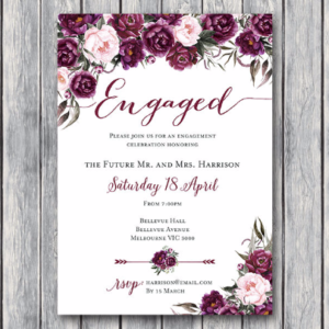 Marsala-Floral-Engagement-Party-Invitation