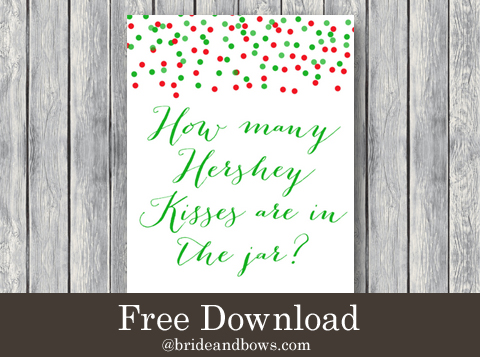 Free Christmas How Many Kisses Game