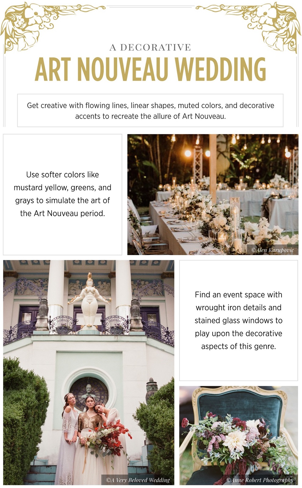 Art Inspired Wedding Decor Ideas - Bride + Bows