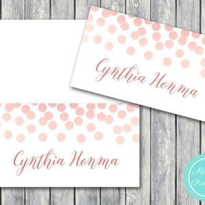 Rose Gold Name card TH69 WR32