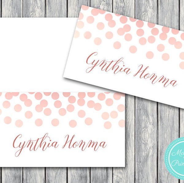 Printable Wedding Name Card Labels Wedding Place cards